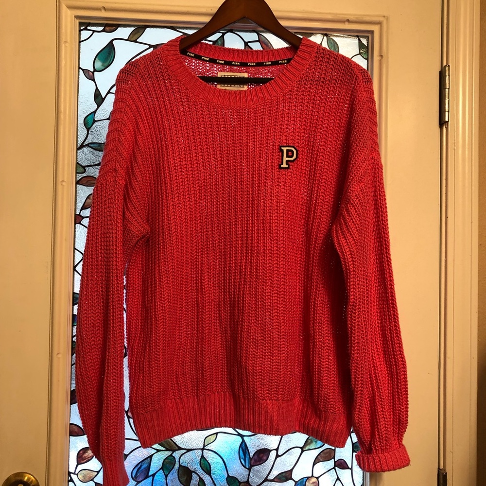 Victorias Secret Pink Knit Sweater size medium